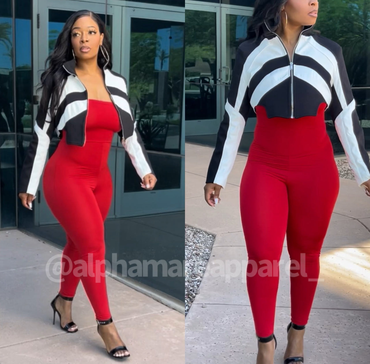 ELLA Long Sleeve Tapered Cropped Jacket