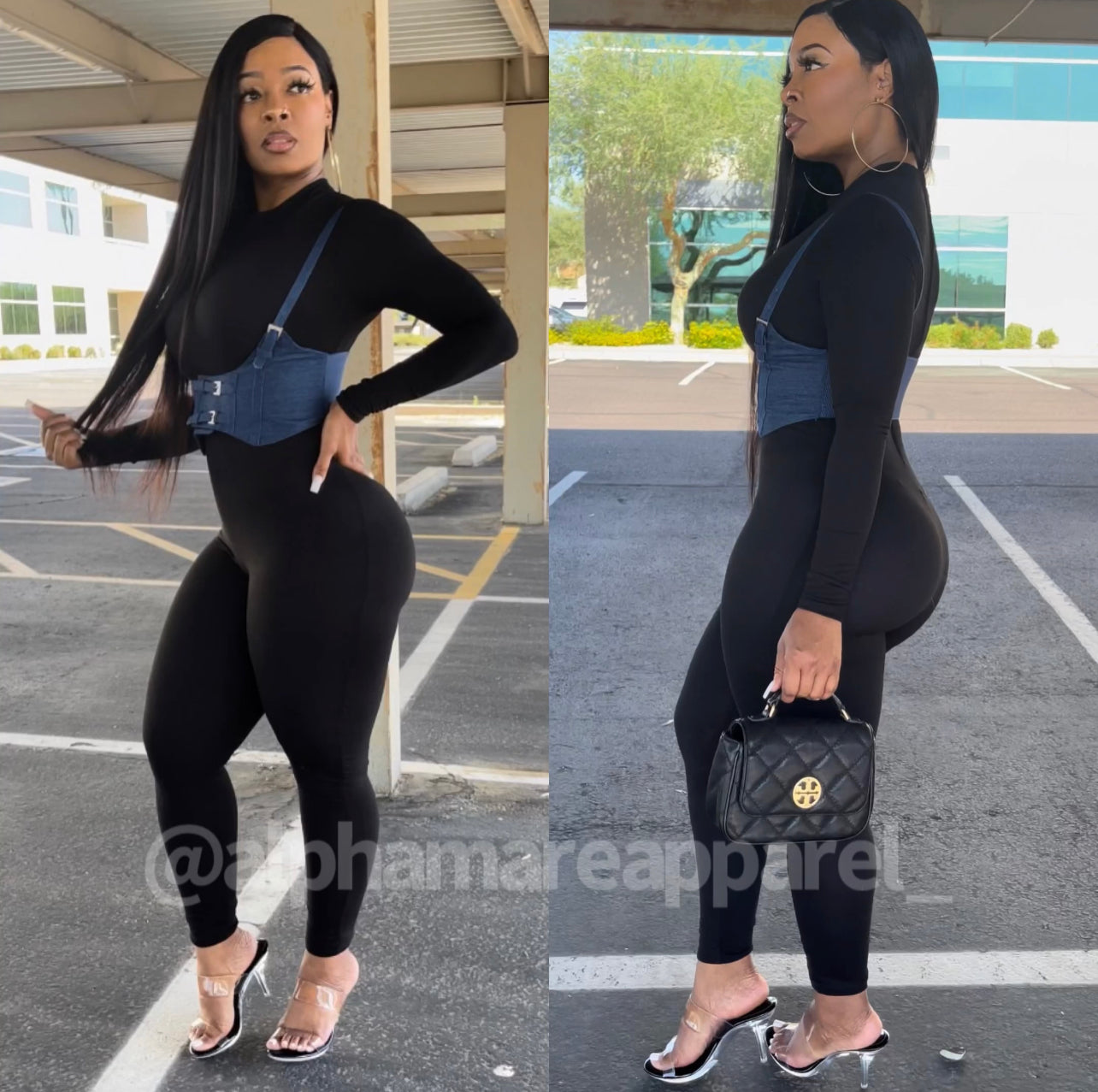 VENUS Brown Long Sleeve Jumpsuit