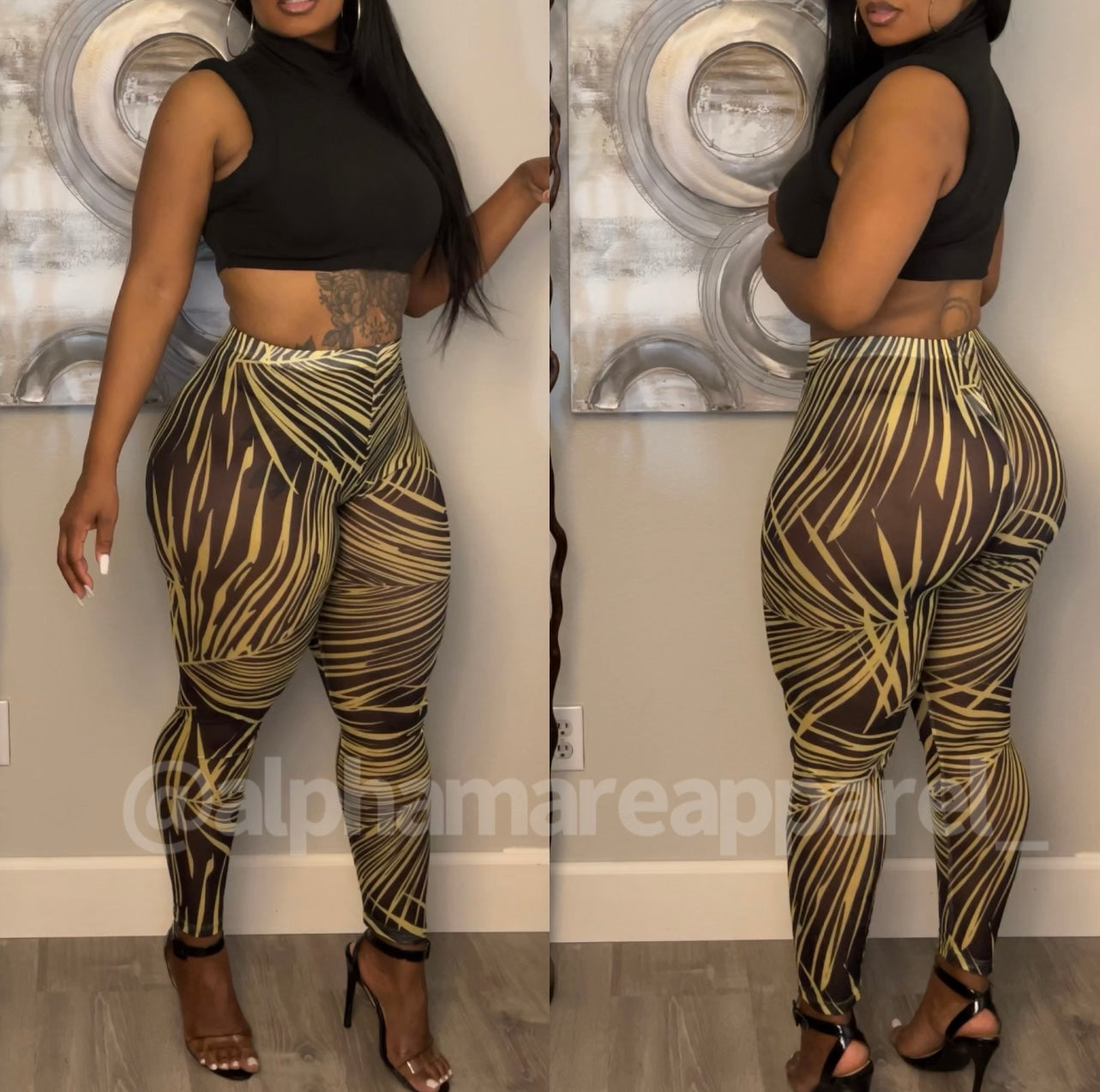 SHERRY Mesh Leggings Pants