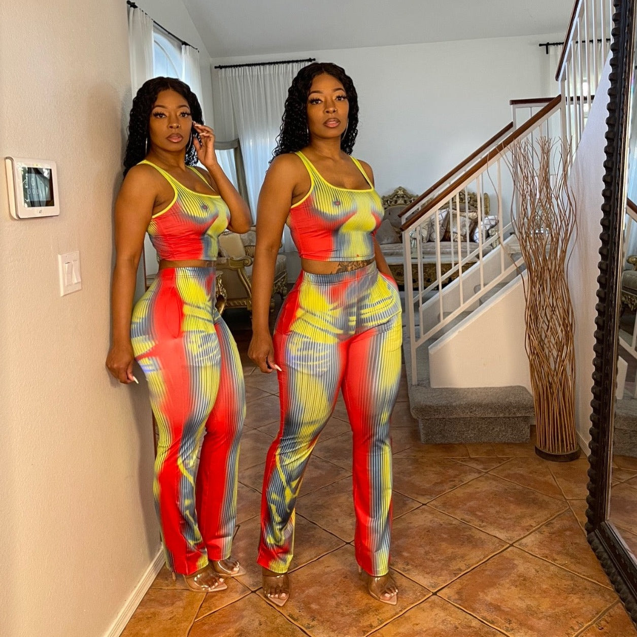 Body sale print two piece set