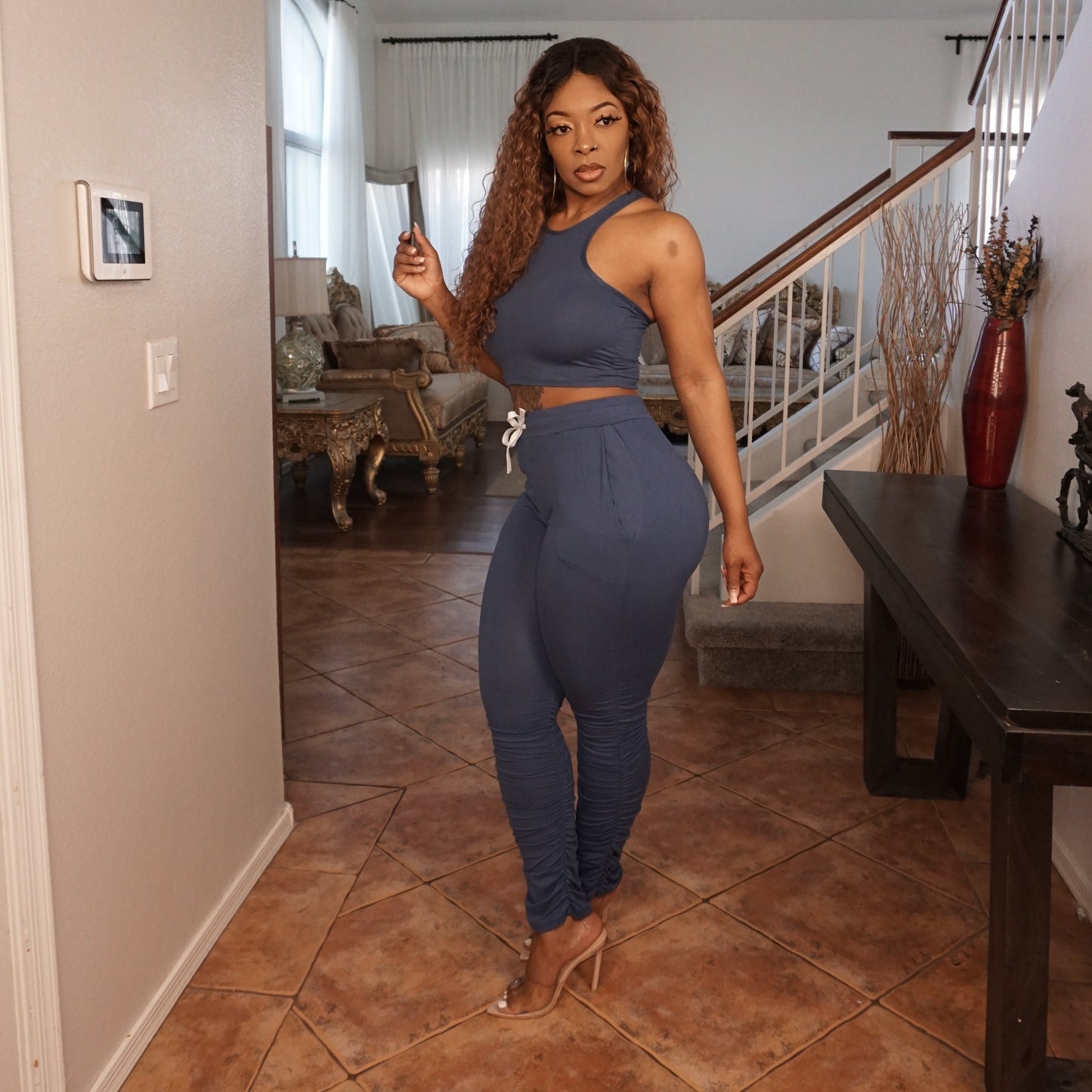 SADIE RACER BACK MATCHING PANTS SET