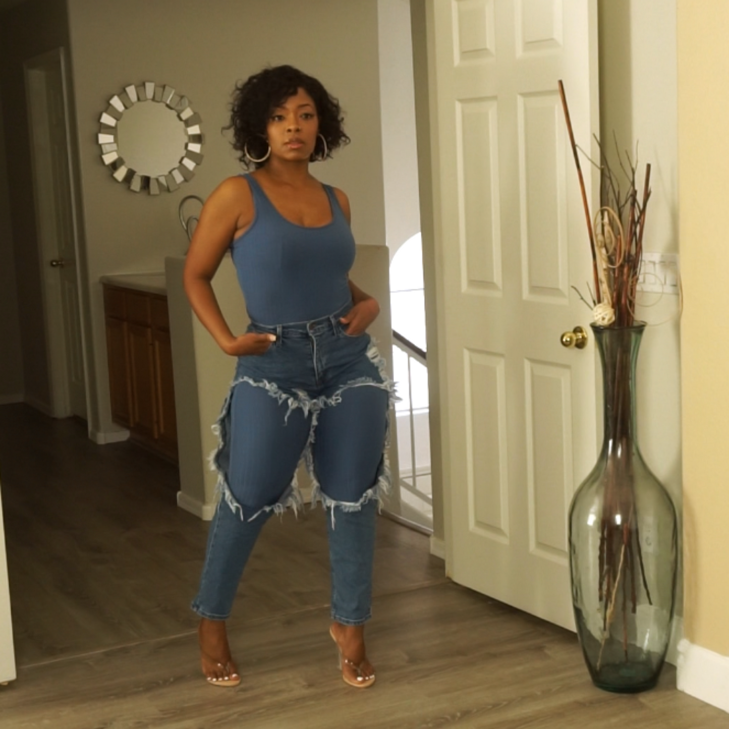 DE JA BLUE JUMPSUIT