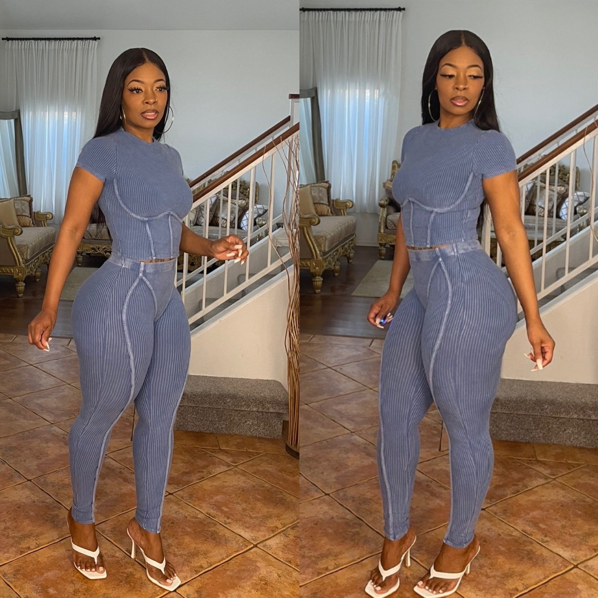 RITA Ribbed Matching Set – Alpha Mare Apparel