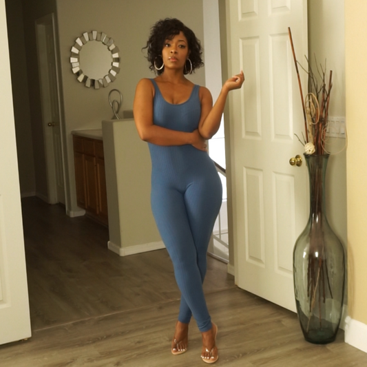 DE JA BLUE JUMPSUIT