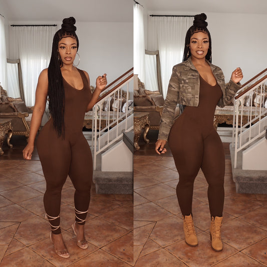 CHOCOLATE DROP JUMPSUIT